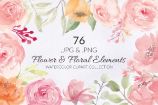 76 Flower and Floral Watercolor Clipart Review