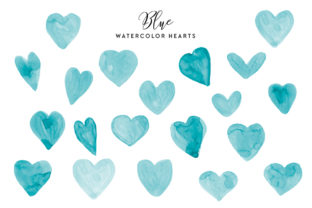 Blue Watercolor Hearts: A Designer's Review
