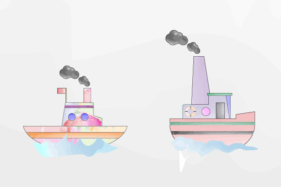 Boat in Watercolor Illustrations Review