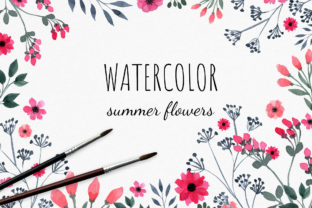 Set of Watercolor Wild Summer Flowers Review