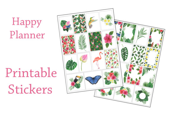 Stickers Printable Watercolor Tropics Review