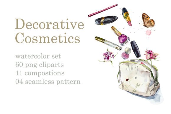 Watercolor Cosmetics Illustrations Review