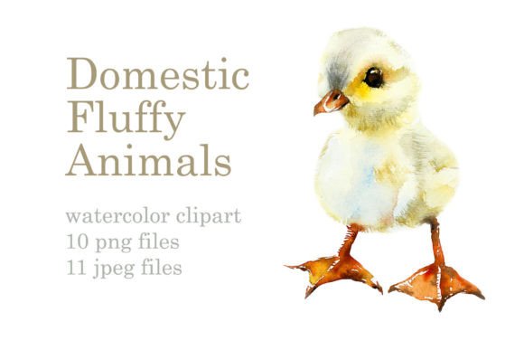 Watercolor Fluffy Pets: Soft Illustrations