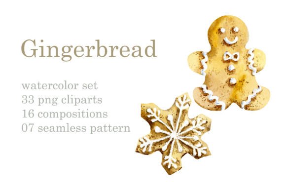 Watercolor Gingerbreads Illustrations Review